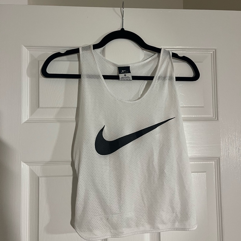 Nike Women's White Mesh Tank Top
